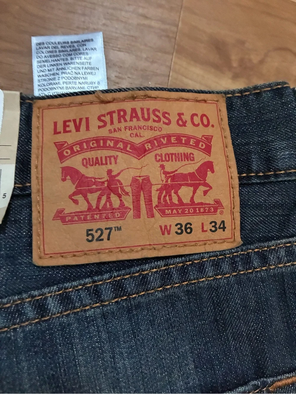 Levi's Slim Bootcut Jeans - Dark Blue 36x34